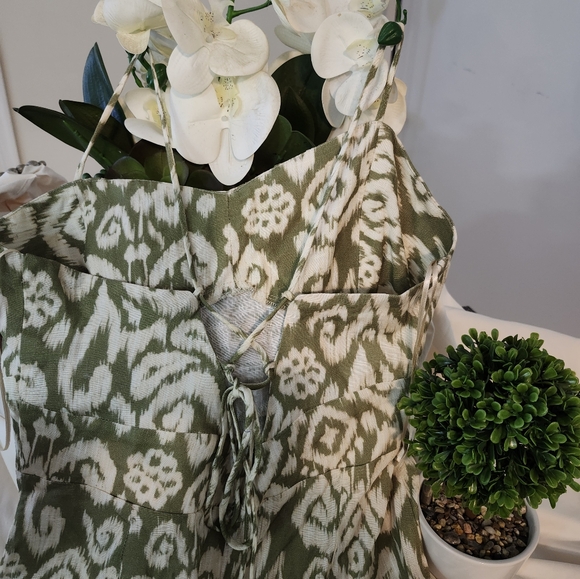 ZARA Print Open Slit Mini Dress - Picture 5 of 9